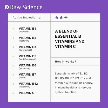 Vitamin B-Complex Capsules B1 B2 B2 B3 B3 B5 B5 B6 B6 B7 B7 B9 B9 B12, B12, Biotin, 60 Capsules