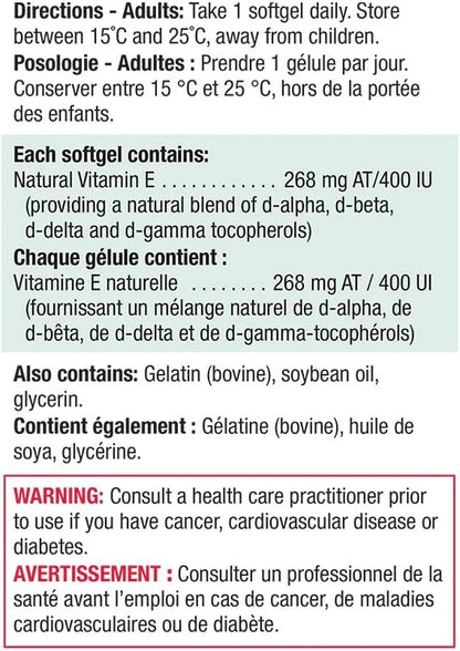 Jamieson Balanced Vitamin E Complex 400IU 120 Softgels