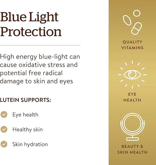 Solgar Lutein 40 mg, 30 Softgels - Supports Eye Health - Helps Filter Out Blue-Light - Contains FloraGLO Lutein - Gluten F...