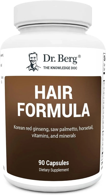 Dr. Berg All-in-One Vitamins for Hair, Skin, & Nails - Advanced Formula with Biotin, Saw Palmetto, DHT Blocker, & Trace Mi...