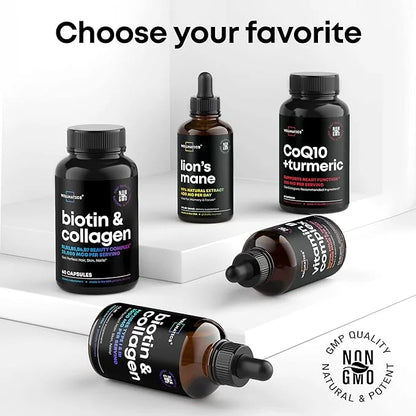 Biotin Capsules with Collagen and Keratin 25000MCG Per 60 Caps