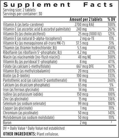Igennus Methylated Women's Multivitamin, Methylated Folate for MTHFR, Clean Label & Sustained Release, with Iron, Non-GMO,...