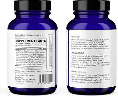 Ora Organic Multi-Enzyme Supplement 30 Easy