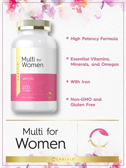 Carlyle Multivitamin for Women with Iron 200 Softgel