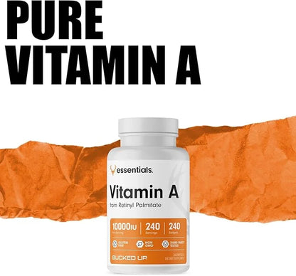 Bucked Up Vitamin A 10000IU Per (240 Servings, 240 Softgels)