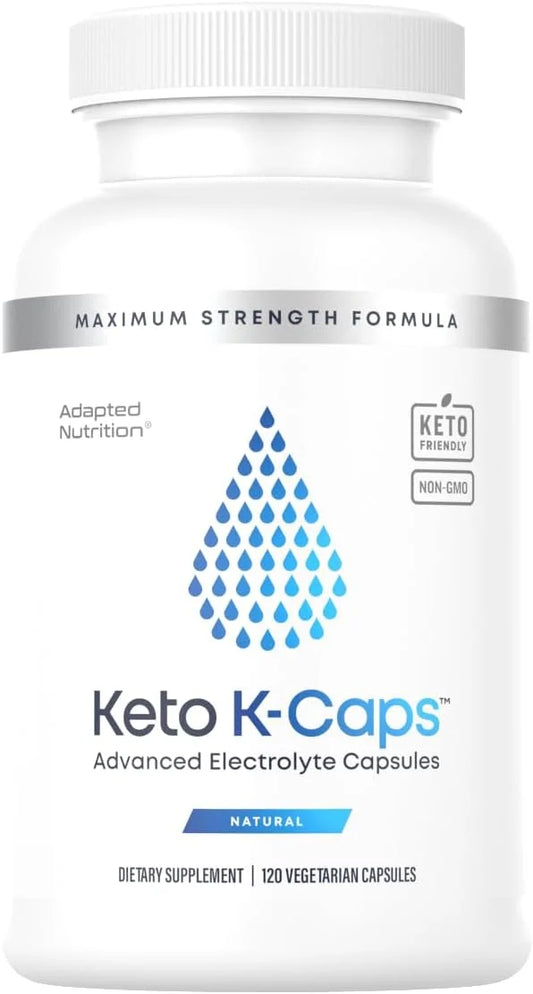 Keto K-Caps Electrolyte Capsules | Keto Approved Electrolyte Supplement | Hydrate Fast & Beat Leg Cramps | 700mg Potassium...