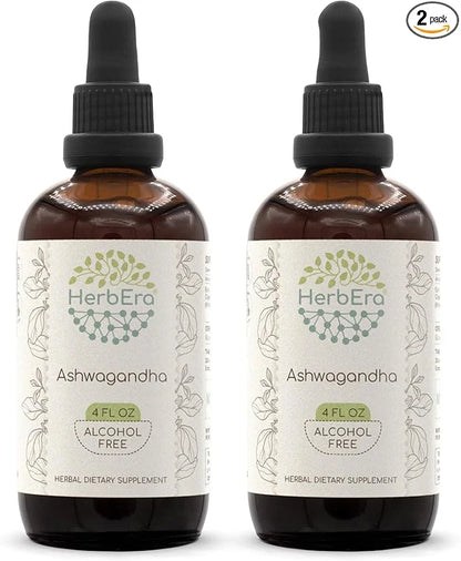 Ashwagandha B120 (2pcs) Alcohol-Free Herbal Extract (2x4 fl