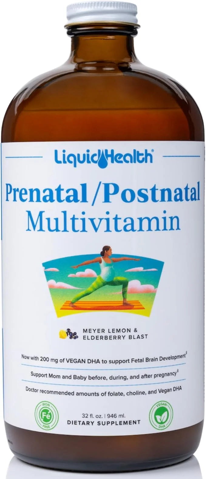 LIQUIDHEALTH Prenatal/Postnatal Multiple Liquid Women's Multivitamin (32 oz)