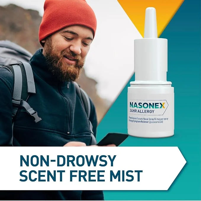 Nasonex 24HR Allergy Nasal Spray, Allergy 120 Spray
