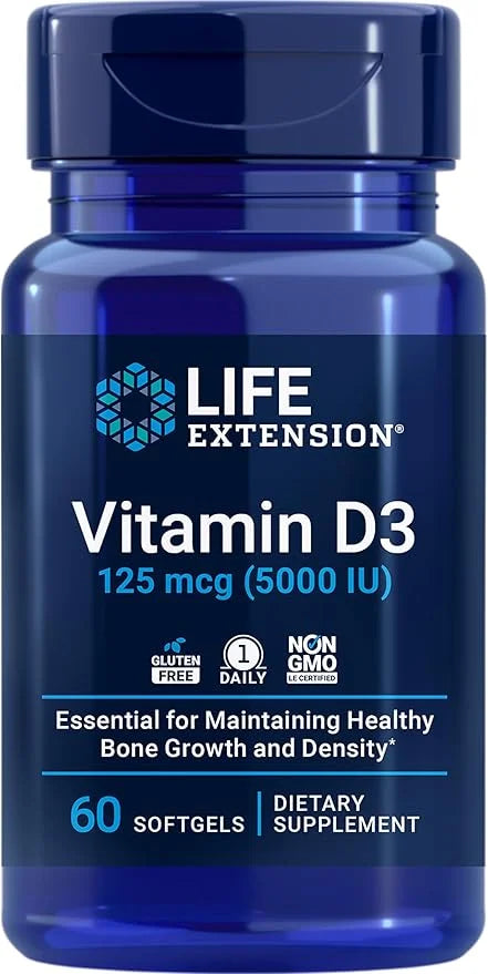 Life Extension 268mg Super Vitamin E 5000IU Vitamin D3 -