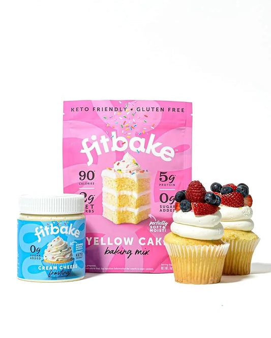 FitBake Cream Cheese Frosting | Keto Frosting for Low Carb Desserts | Sugar Free Cream Cheese Keto Icing | 0g Net Carbs Pe...