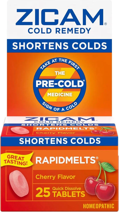 Zicam Cold Remedy, Cherry Rapidmelts (25 (0.5 Ounce)