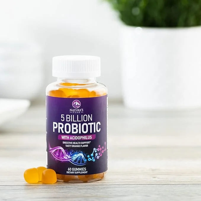 Probiotic Gummies for Women, Men & Teens 5 Billion 6 Probiotic 60 Count