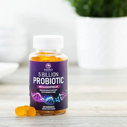 Probiotic Gummies for Women, Men & Teens 5 Billion 6 Probiotic 60 Count