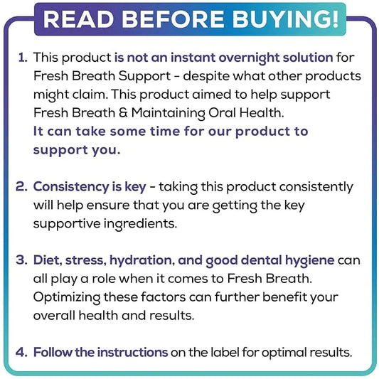 Oral Probiotics & Tongue Scraper 6 Probiotic M18 - 60 Chewable