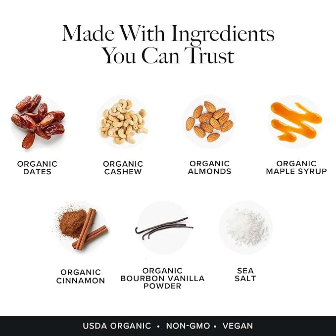 Truvani Plant Based Snack Bars | Snickerdoodle 1 Pack | 5g Protein | USDA Organic and Vegan | The Only Bar | Dairy, Soy, a...