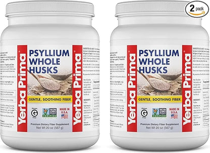 Yerba Prima Whole Psyllium Husk Fiber 20 oz 2) -