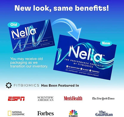 Nella Gut Health Supplements for Women (30 Capsules), 3 Strains,