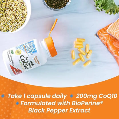 Doctor's Best High Absorption CoQ10 200 mg, 180 count