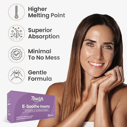 NewLife Naturals Vitamin E Suppositories 38IU 24 Inserts