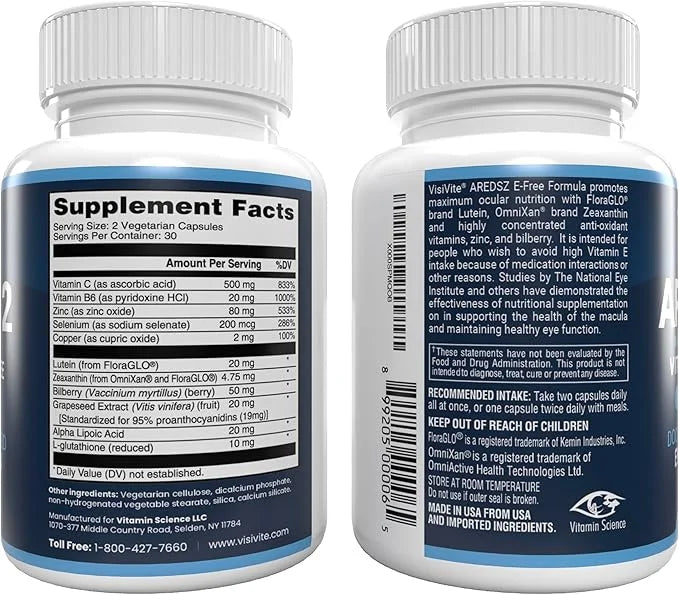 AREDS 2 Eye Vitamins 60 Capsules