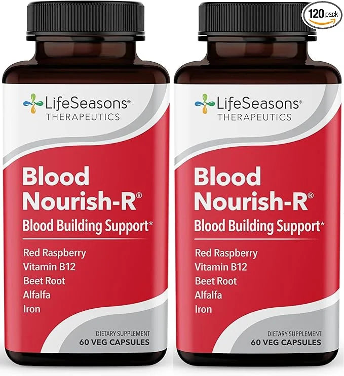LifeSeasons Blood Nourish-R - Iron Supplement - Non Constipating - Supports Anemia, Fatigue, Paleness & Dizziness - Blood ...