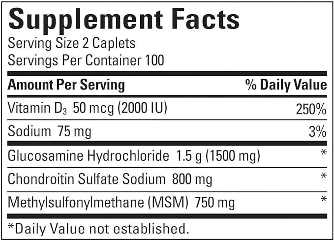 Nature Made TripleFlex, Glucosamine Chondroitin and MSM 2 Bottles, 200 Caplets 400 Caplets