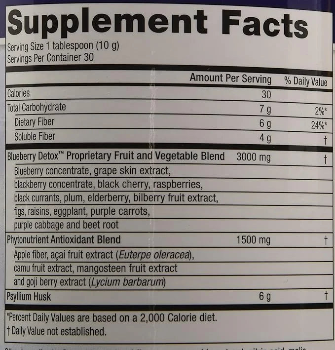 Purity Products Advanced Blueberry Detox Daily 6 Grams 30 Servings