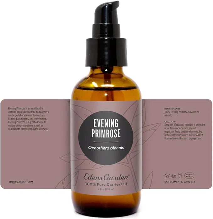 Edens Garden Evening Primrose Carrier Oil- 100% Pure Premium Cold Pressed & Hexane Free, Natural Antioxidant Rich Moisturi...