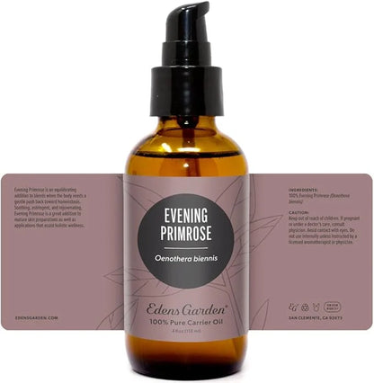Edens Garden Evening Primrose Carrier Oil- 100% Pure Premium Cold Pressed & Hexane Free, Natural Antioxidant Rich Moisturi...