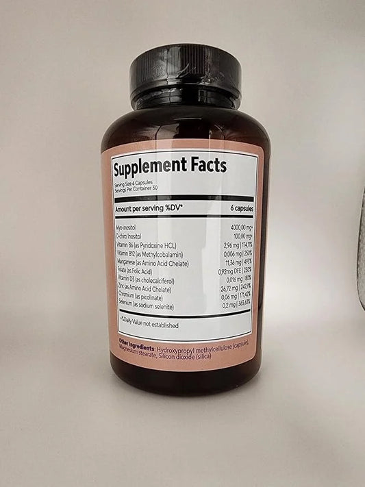 Myo-Inositol & D-Chiro Inositol Supplement for Women | PCOS 4100MG (40:1 Ratio) | Hormonal Balance, Fertility, Preconcepti...