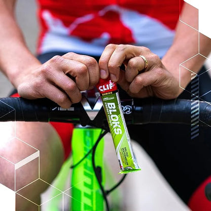 CLIF BLOKS - Strawberry Flavor - Energy Chews - Non-GMO - Plant Based - Fast Fuel for Cycling and Running - Quick Carbohyd...