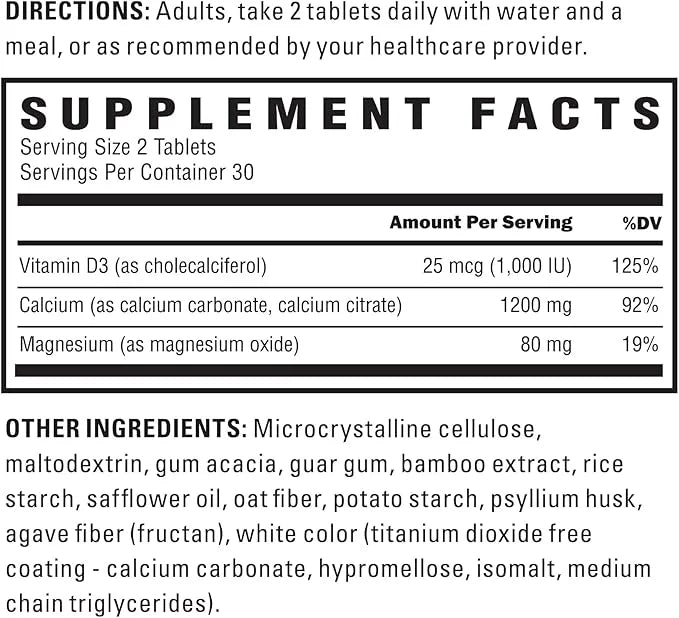 U.S. Doctors' Clinical Calcium, Magnesium + D3 for (60)