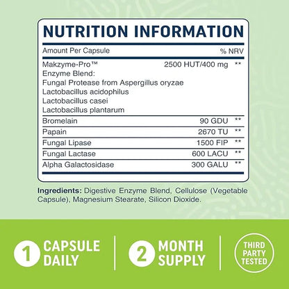 Digestive Enzymes 400MG with Probiotics 60ct