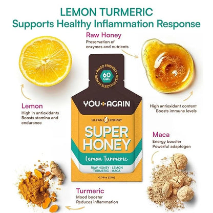 You Again Super Honey Lemon Turmeric Packets 8 Count