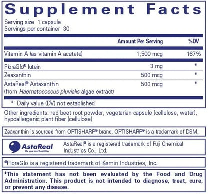 Pure Encapsulations Vitamin A + Carotenoids 30 Capsules