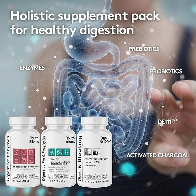 Youth & Tonic Digestion Stomach Support 180 Pills