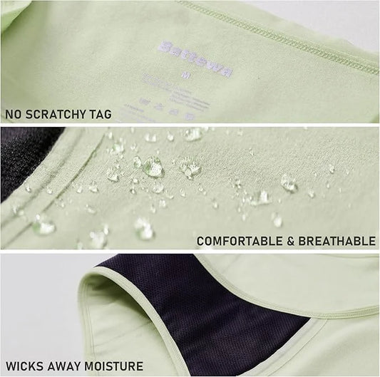 BATTEWA Incontinence Underwear for Women Washable, 50ML (5Black,Small, (5Black,Small, 5 5 Pack)