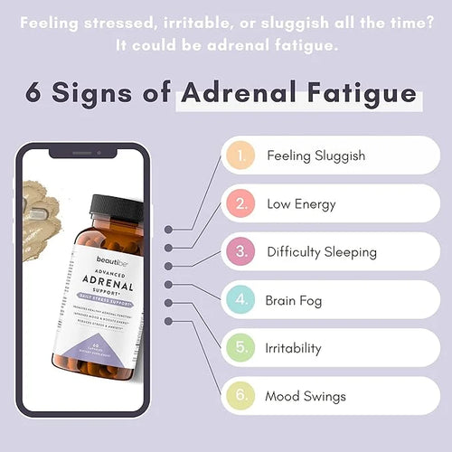 Adrenal Support for Women & Men 60 Non-GMO