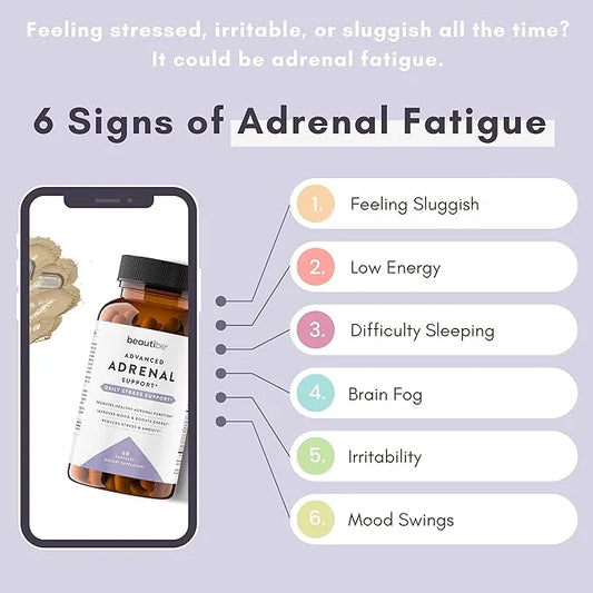 Adrenal Support for Women & Men 60 Non-GMO