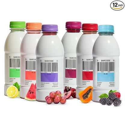 Barcode Sports Drink with Electrolytes, Variety Pack (12 Pack) - Premium Hydration, No Added Sugar - Adaptogen-Powered Pla...