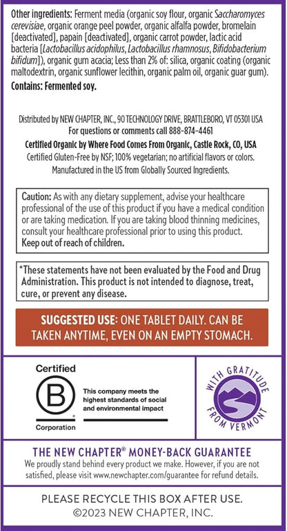 New Chapter Men's Multivitamin for Immune, 96 ct
