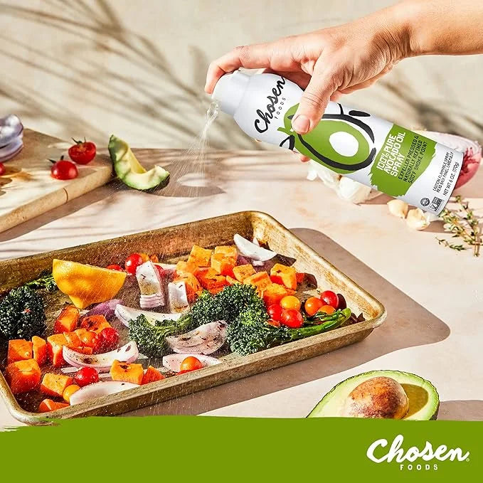 Chosen Foods 100% Pure Avocado Oil Spray, Keto and Paleo Diet Friendly, Kosher Cooking Spray for Baking, High-Heat Cooking...