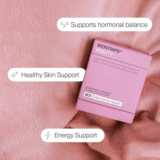 BIOSTRIPS® Hormone Health - Hormone Health for Women - Oral Supplement Strips - 4-in-1 Hormone Harmony - Supports Energy, ...
