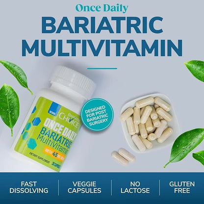 Bariatric Choice Once Daily Bariatric Multivitamin 45 mg (30ct)