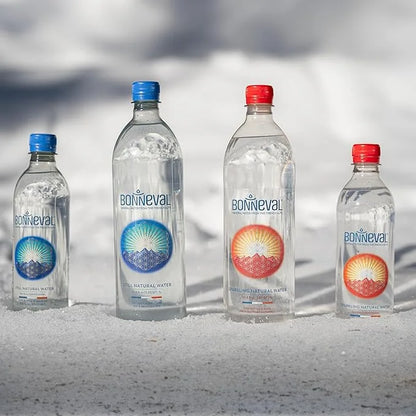BONNEVAL Natural Sparkling Water. Mineral water from the French Alps. Recycled water bottles 6 pack, 33.8 FL OZ - Product ...