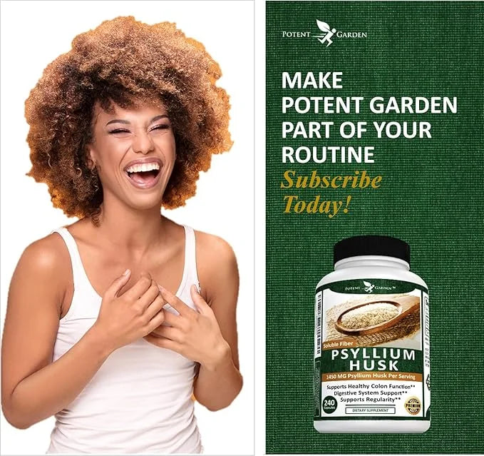 Psyllium Husk Capsules All Natural & 240 Caps
