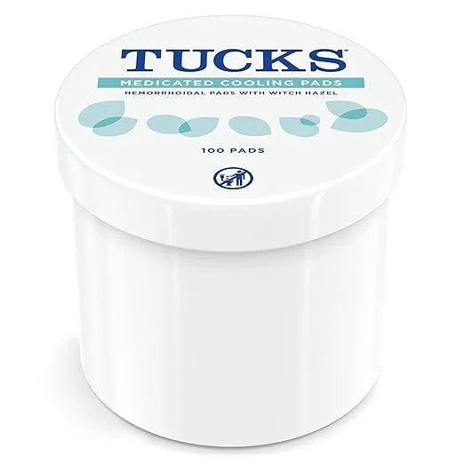 TUCKS Medicated Cooling Pads, 100 Count