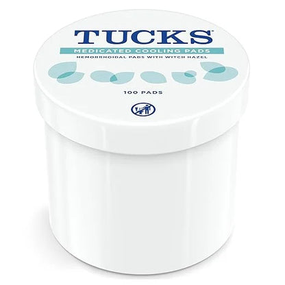 TUCKS Medicated Cooling Pads, 100 Count