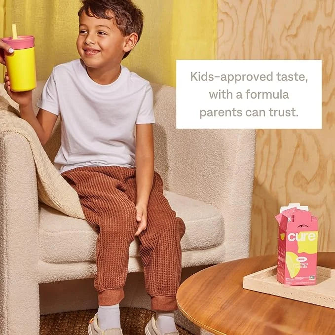 Cure Hydration - Kids Electrolyte Drink Mix | Plant-Based Pediatrician Formulated Rehydration | No Added Sugar, Non-GMO, G...